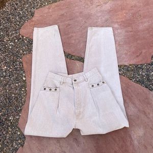 Vintage cream beige wrangler western jeans